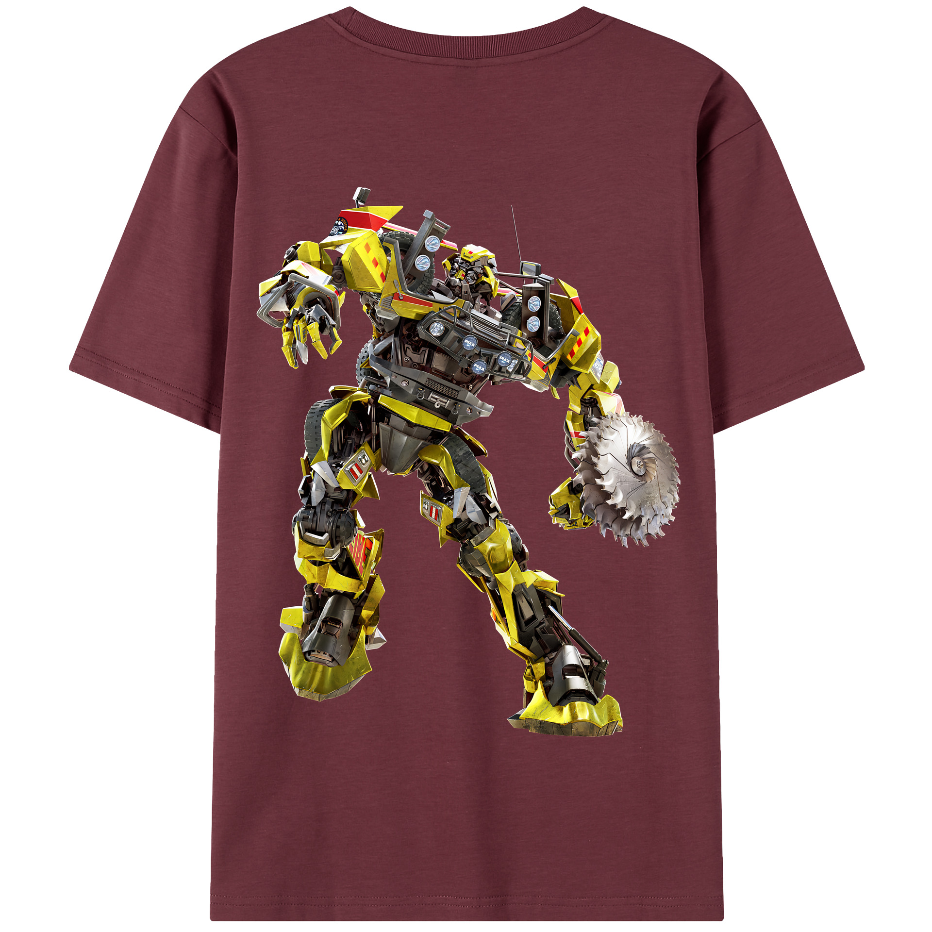 （画像用） Transformers トランスフォーマー 綿100％半袖Tシャツ（背面プリント）